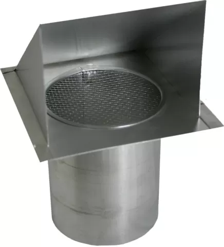 011088 4"X11" HD GALVANIZED FRESH
AIR INTAKE W/SCREEN