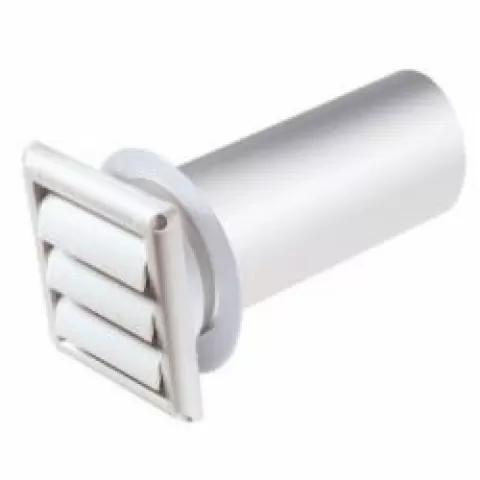 110282 4" WHITE PLASTIC DRYER VENT
W/PIPE