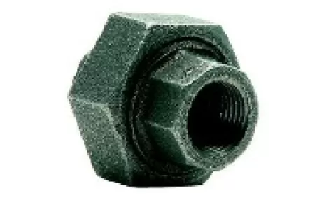 1-1/4" BLK MALL UNION 