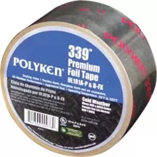 3"X60YD COLD WEATHER TAPE, DOWN TO
-10F DEGREES UL181 ALUMINUM FOIL
TAPE #339 UL Label 